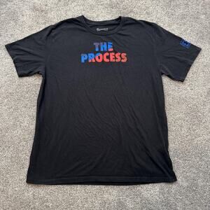 Under Armour Shirt Mens 2XL Black The Process Graphic Tee Short Sleeve 48x30 NBA